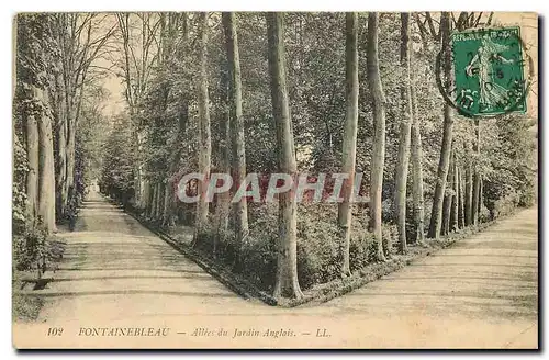 Ansichtskarte AK Fontainebleau Allees du Jardin Anglais