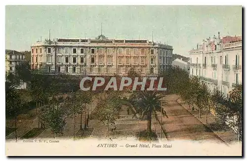 Cartes postales Antibes grand hotel place Mace