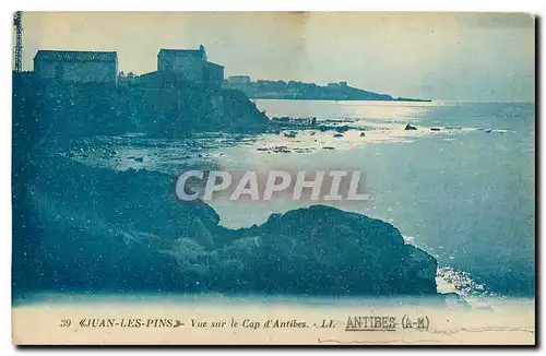 Cartes postales Juan les pins vue sur le Cap d'Antibes A M