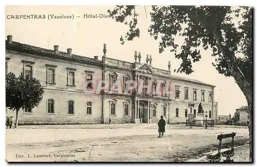 Cartes postales Carpentras Vaucluse hotel Dieu