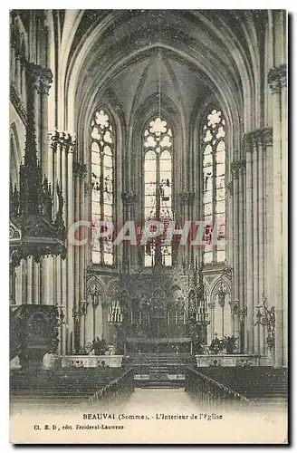 Ansichtskarte AK Beauvais Somme l'Interieur de l'Eglise