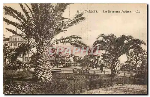 Cartes postales Cannes Les Nouveaux jardins