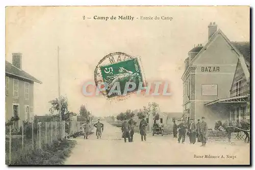 Ansichtskarte AK Camp de Mailly Entree du Camp Bazar Militaria