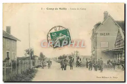 Cartes postales Camp de Mailly Entree du Camp Bazar Militaria