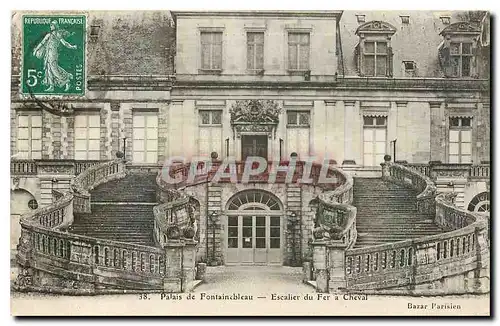 Ansichtskarte AK Palais de Fontainebleau Escalier du Fer a Cheval