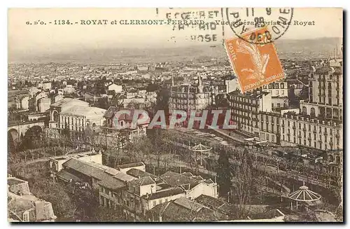 Cartes postales Royat et Clermont Ferrand Vue generale prise de Royat