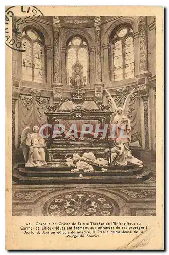 Ansichtskarte AK Chapelle et Chaisse de Sainte Therese de l'Enfant Jesus au Carmel de Lisieux