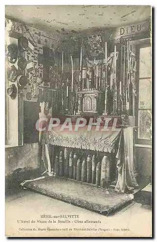 Cartes postales Menil aur Belvitte l'Autel du Musee de la Bataille