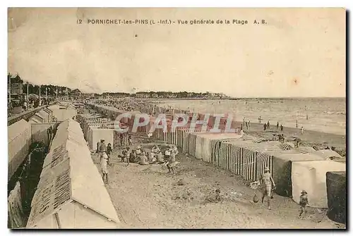 Cartes postales Pornichet les Pins L Inf Vue generale de la Plage