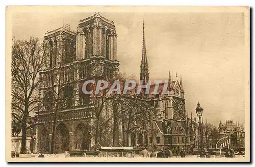 Ansichtskarte AK Paris et ses Merveilles La Cathedrale Notre Dame vue de la Rive Gauche