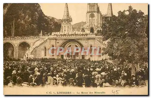 Cartes postales Lourdes La Messe des Miracules