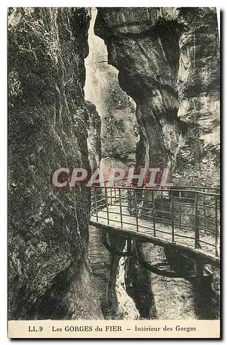 Cartes postales Les Gorges du Fier Interieur des Gorges