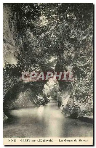 Cartes postales Gresy sur AIX Savoie Les Gorges du Sierroz