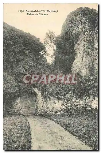 Cartes postales Ste Suzanne Mayenne Entree du Chateau
