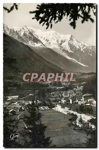 Ansichtskarte AK Environs de Chamonix Argentieres Vue vers le Mont Blanc