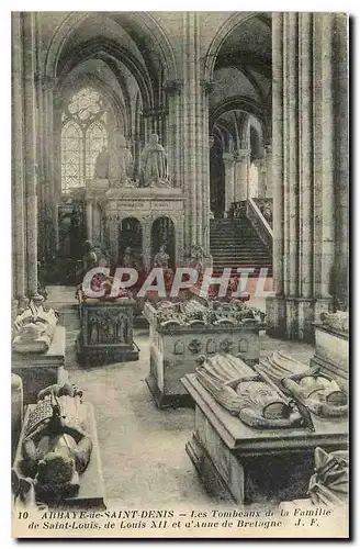 Cartes postales Abbaye de Saint Denis Les Tombeaux de la Famille de Saint Louis
