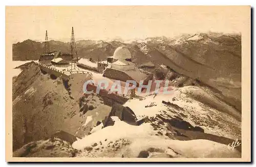 Cartes postales Pic du Midi l'Observatoire sous la neige en septembre