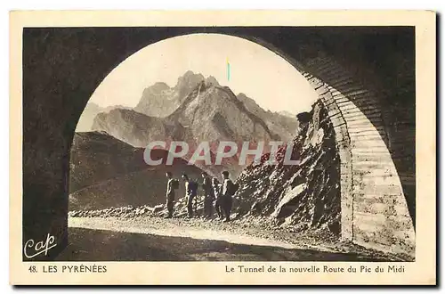 Ansichtskarte AK Le Tunnel de la nouvelle Route du Pic du Midi