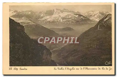 Cartes postales Lourdes La Vallee d'Argeles vue de l'Observatoire