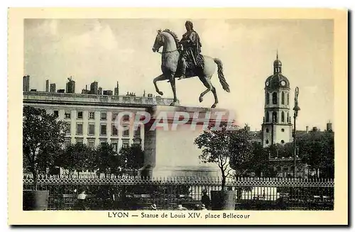 Cartes postales Lyon Statue de Louis XIV Place Bellecour
