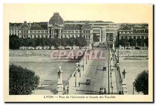 Cartes postales Lyon Pont de l'Universite et facade des Facultes