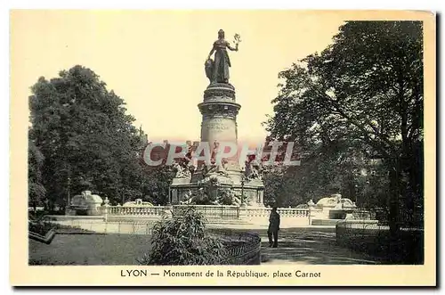 Cartes postales Lyon Monument de la Republique place Carnot