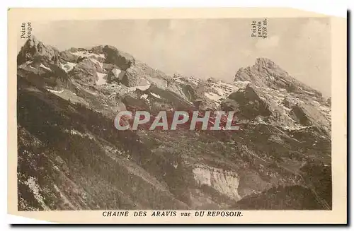 Cartes postales Chaine des aravis vue du reposoir