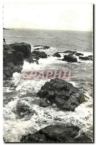 Ansichtskarte AK Entre Sion sur l'Ocean et Croix de Vie Vendee Rochers de la Corniche Vendeenne