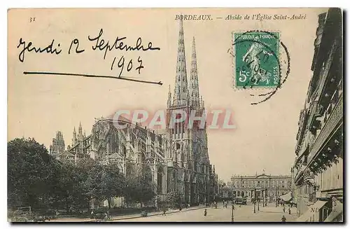 Cartes postales Bordeaux Abside de l'Eglise Saint Andre