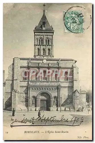 Cartes postales Bordeaux l'Eglise Saint Seurin
