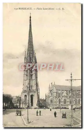 Cartes postales Bordeaux Fleche Saint Michel