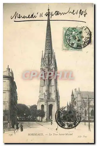 Cartes postales Bordeaux La Tour Saint Michel