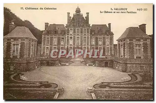 Ansichtskarte AK Chateaux du Calvados Balleroy Le Chateau et ses deux Pavillons