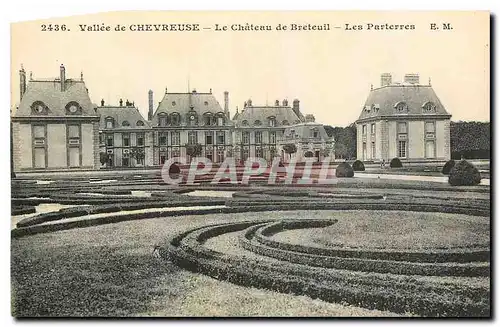 Cartes postales Vallee de Chevreuse Le Chateau de Breteuil Les Parterres