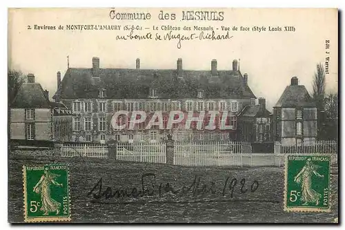 Cartes postales Commune des Mesnuls Environs de Montfort l'Amaury Le Chateau des Mesnals