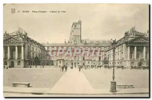 Ansichtskarte AK Dijon Place d'Armes l'Hotel de Ville