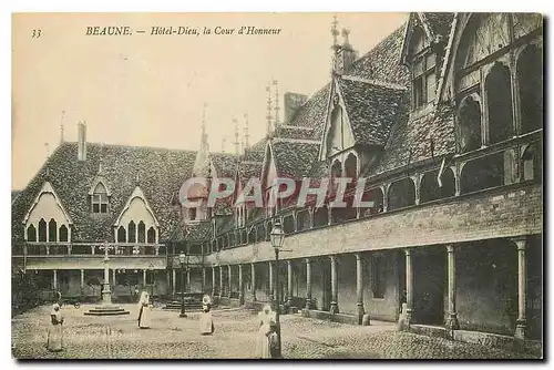 Cartes postales Beaune Hotel Dieu La Cour d'Honneur