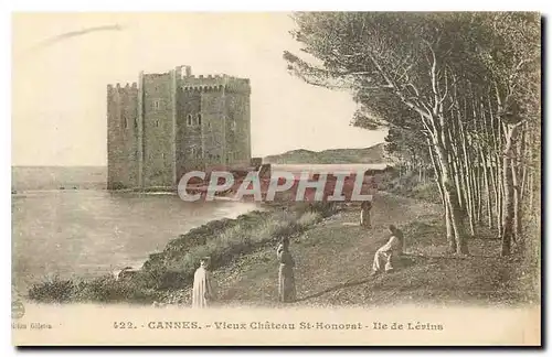 Cartes postales Cannes Vieux Chateau Sy Honorat Ile de Lerins