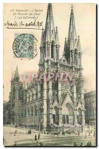 Cartes postales Marseille L'Eglise St Vincent de Paul Les Reformes