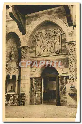 Ansichtskarte AK Souillac Lot Eglise Abbatiale style romano byzantin Portail interieur