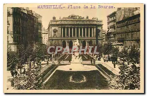 Ansichtskarte AK Marseille Bouches du Rhone La Place de la Bourse