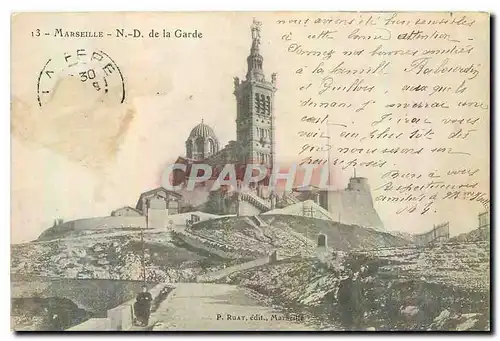 Cartes postales Marseille N D de la Garde