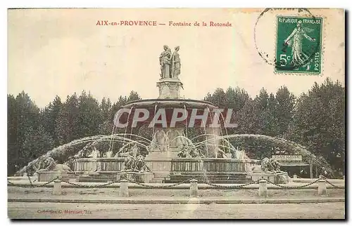 Cartes postales Aix en Provence Fontaine de la Rotonde