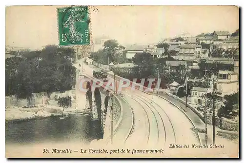 Cartes postales Marseille La Corniche pont de la fausse monnaie