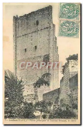 Ansichtskarte AK Loches I et L Partie principale de l'ancien Donjon