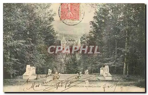 Cartes postales Chateau de Contencon vu du Calvaire