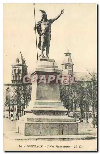 Ansichtskarte AK Bordeaux Statue Vercingetorix