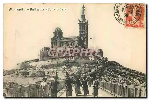 Cartes postales Marseille Basilique de N D de la Garde