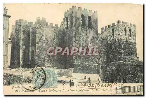 Cartes postales Marseille Eglise St Victor ancienne Abbaye