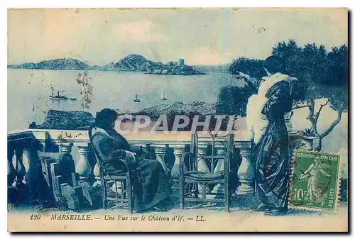 Cartes postales Marseille Une vue sur le Chateau d'If